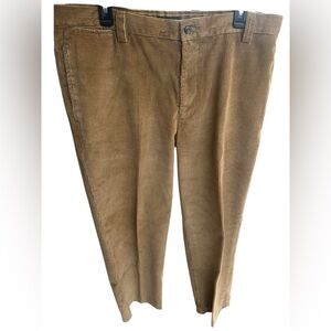 Dockers NWOT Khaki Tan Corduroy Pants, Flat Front, Men’s Sz 38 x 32